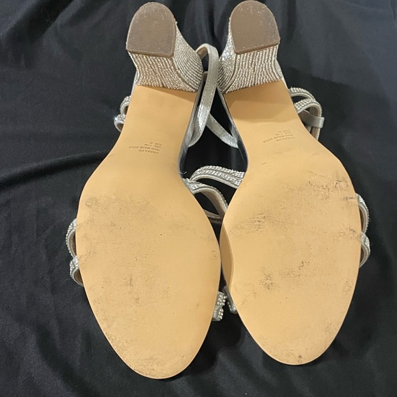 Touch of Nina Sabetha Sparkling Rhinestone Silver Heel Sandal. Sexy,Bridal - Picture 16 of 16